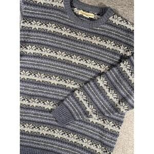 Vintage Munsingwear Sweater Snowflake Grunge Skater Dad Lightweight 90s Size L